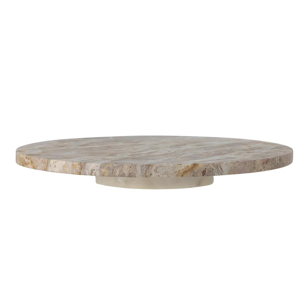 Bloomingville Nuni Drehteller Natur Marmor D36xH5 cm – edler Marmordrehteller