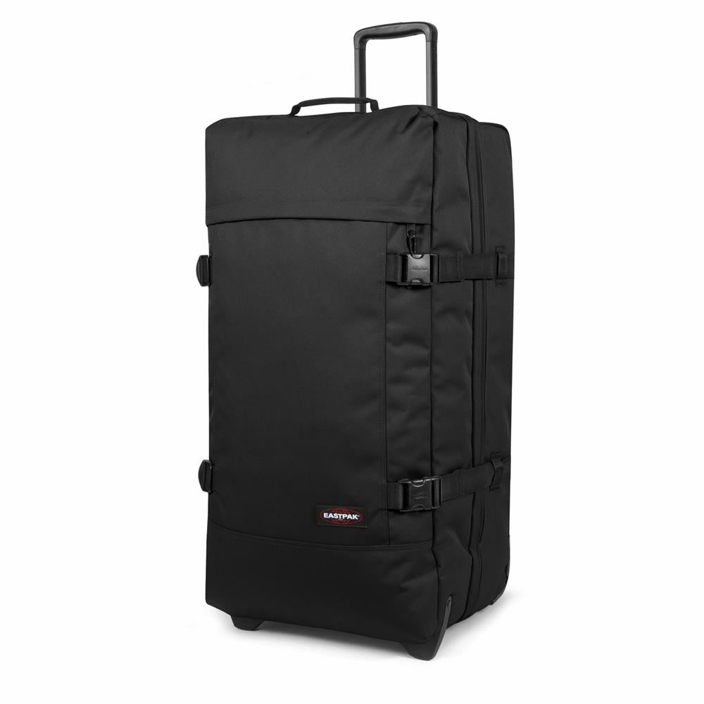 Eastpak TRANVERZ L, Großer Reisetrolley, Black (schwarz), 121L, Rollkoffer mit 2 Rädern und TSA-Schloss