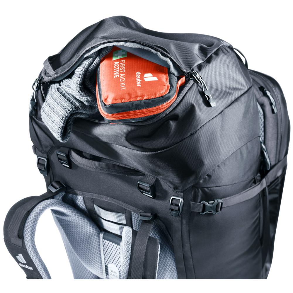 deuter Voyager 65+10, Reiserucksack, black (schwarz)