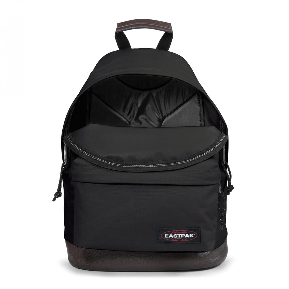 Eastpak WYOMING, Rucksack, Black (schwarz), 24L, mit Leder-Unterseite