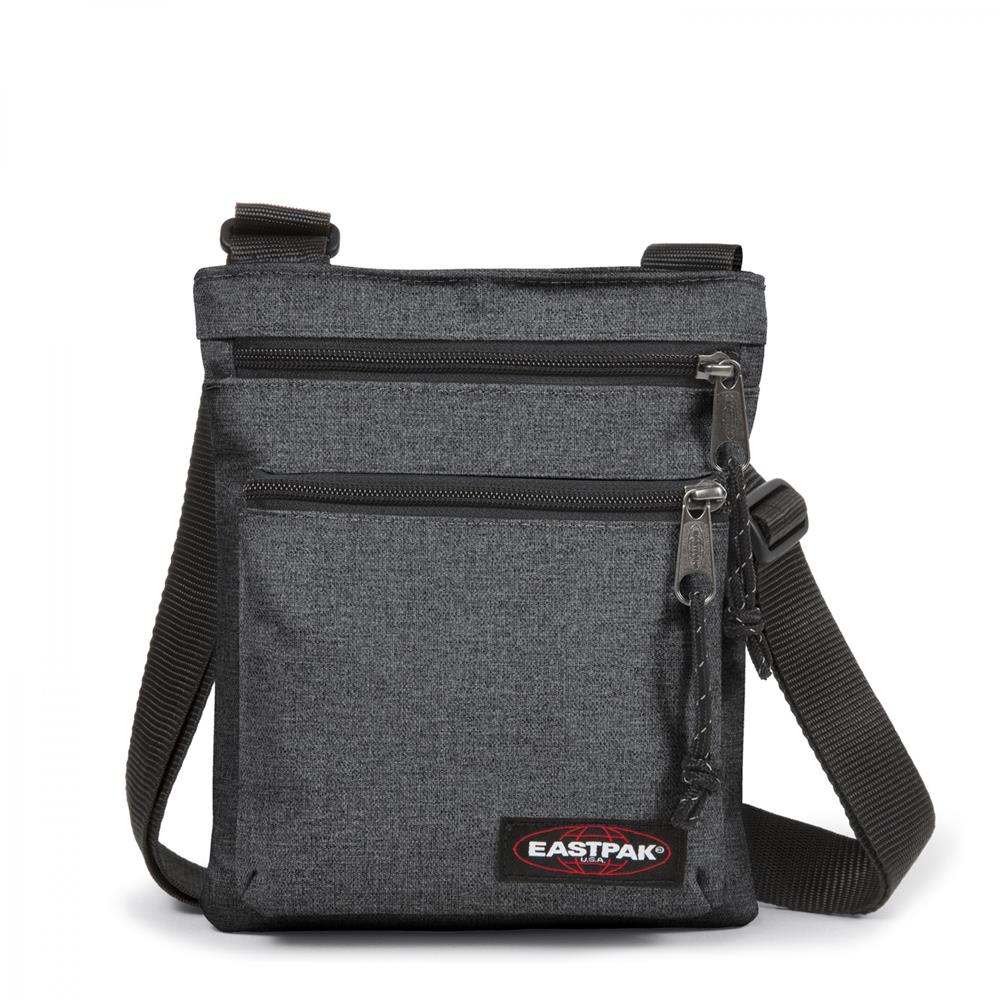 Eastpak RUSHER, Kleine Umhängetasche, Black Denim (grau), 1,5L, Schultertasche