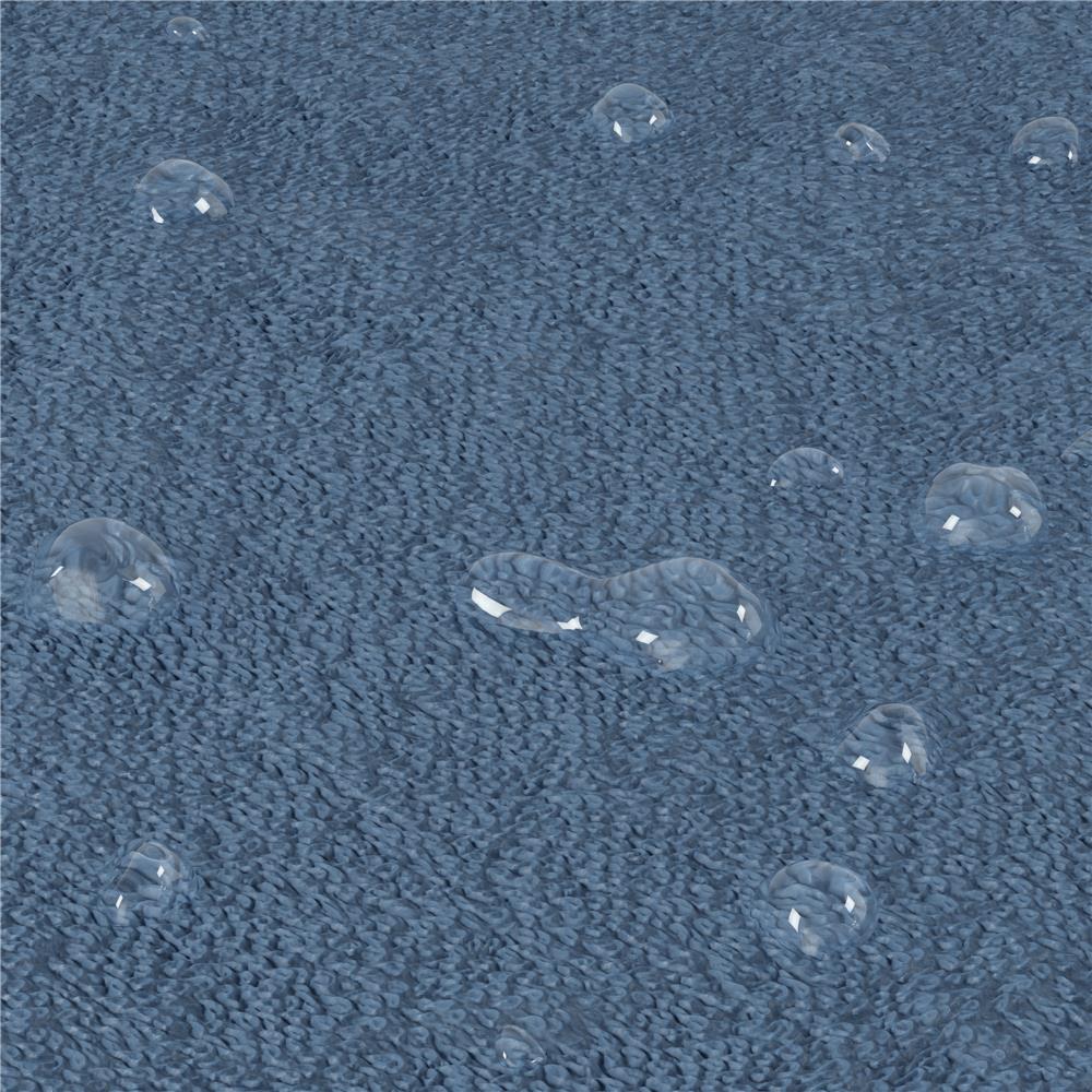 Umbra Udry Geschirr Abtropfgestell und Mikrofaser Abtropfmatte, Faltbar, Platzsparend, 61 x 45 cm, in Schieferblau