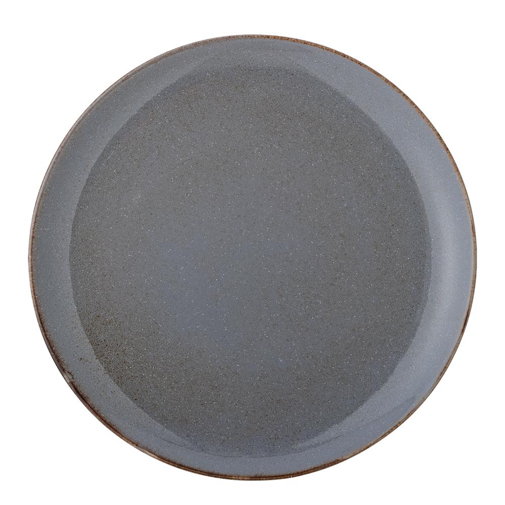 Bloomingville Sandrine Teller grau D28,5 cm aus Steingut – Essteller für Küche & Tischdeko