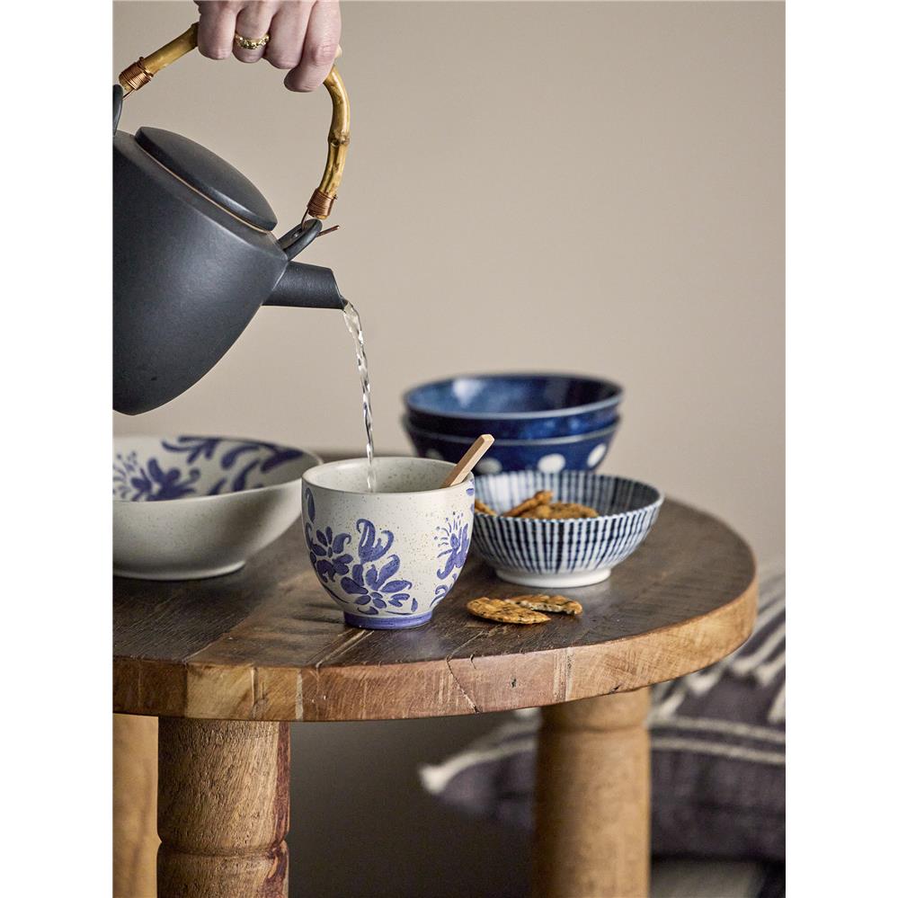 Bloomingville Camellia Schale blau 300ml Porzellan Dessertschale Müslischüssel dänisches Design