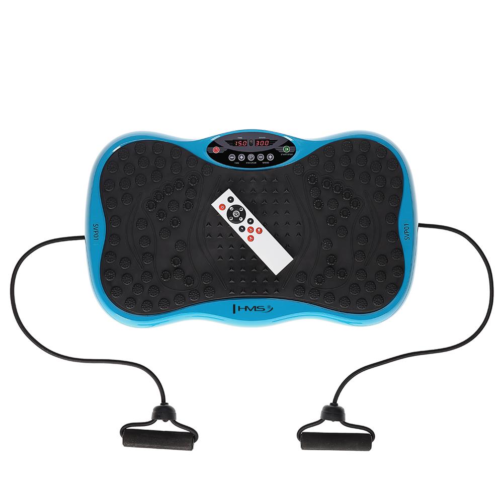 Vibrationsplatte mit Trainingsbändern 150 kg Blau/Schwarz | HMS SVP01