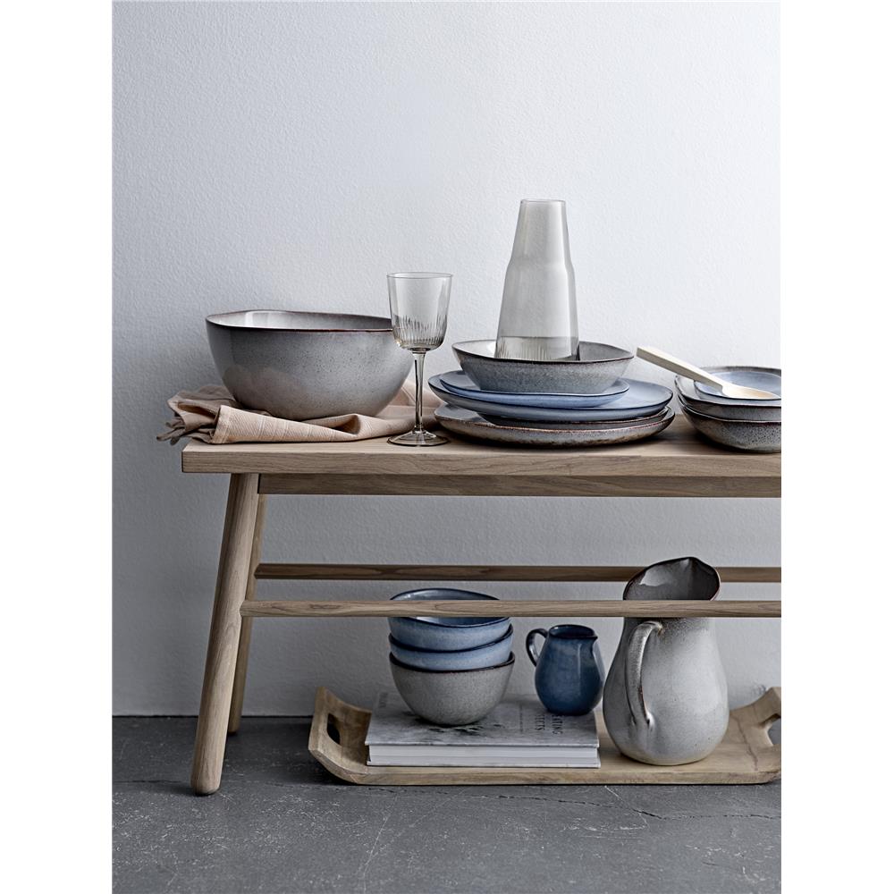 Bloomingville Sandrine Teller, Blau, 28,5cm, Steingut, dänisches Design