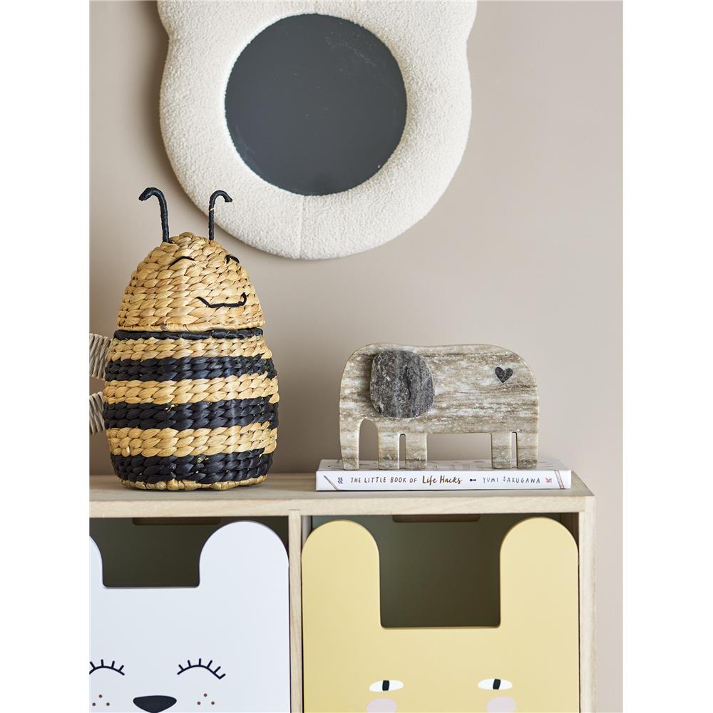 Bloomingville MINI Camy Dekofigur, Elefant, Dekoration für das Kinderzimmer, aus Marmor