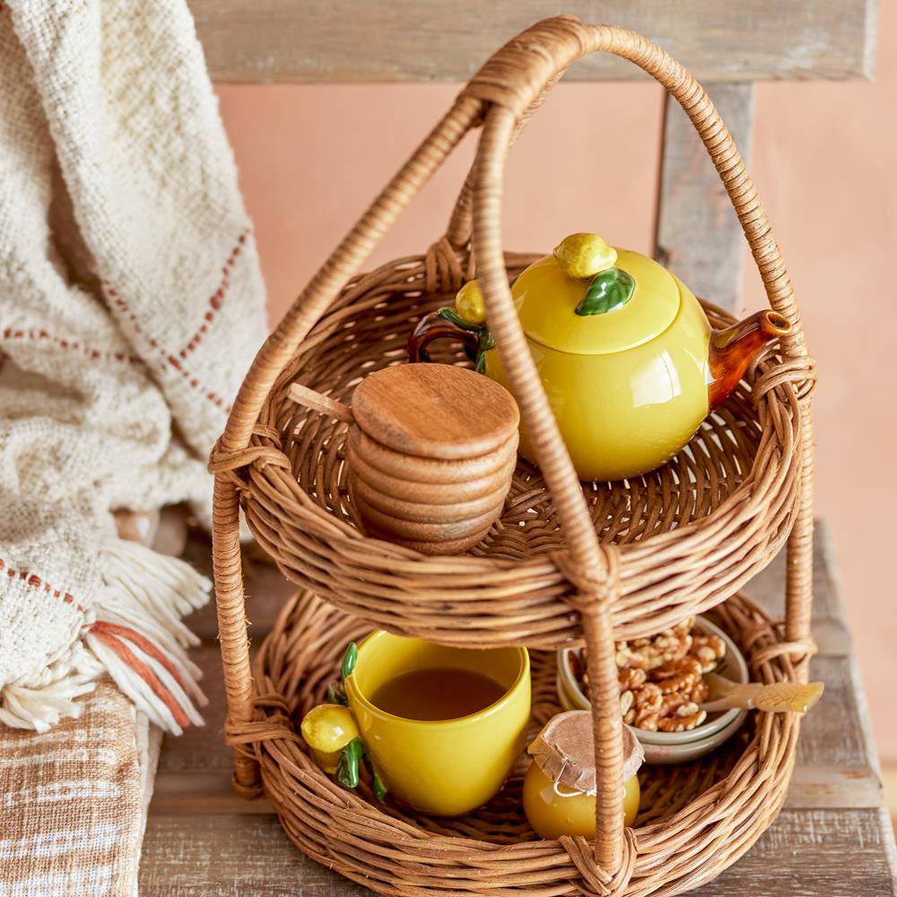 Bloomingville Limone Tasse Zitrone Gelb Steingut 400ml