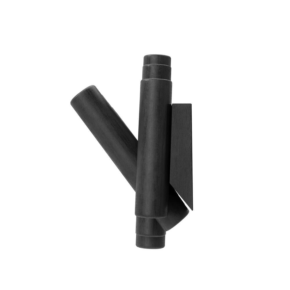 Umbra Picket - Moderne Garderobenleiste mit 5 Garderobenhaken, Schwarz, aus Kiefernholz