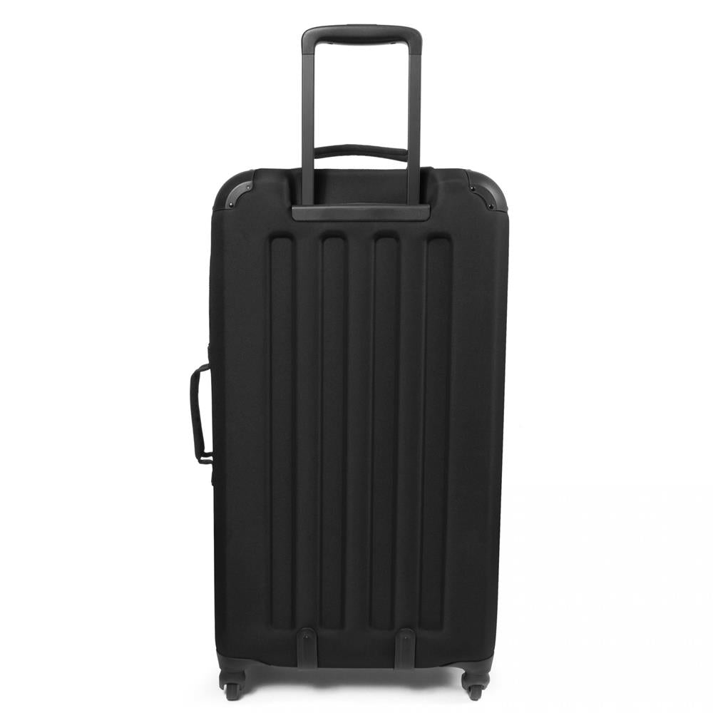 Eastpak TRANZSHELL L, Großer Reisetrolley, Black (schwarz), 75L, Rollkoffer mit 4 Rädern und TSA-Schloss