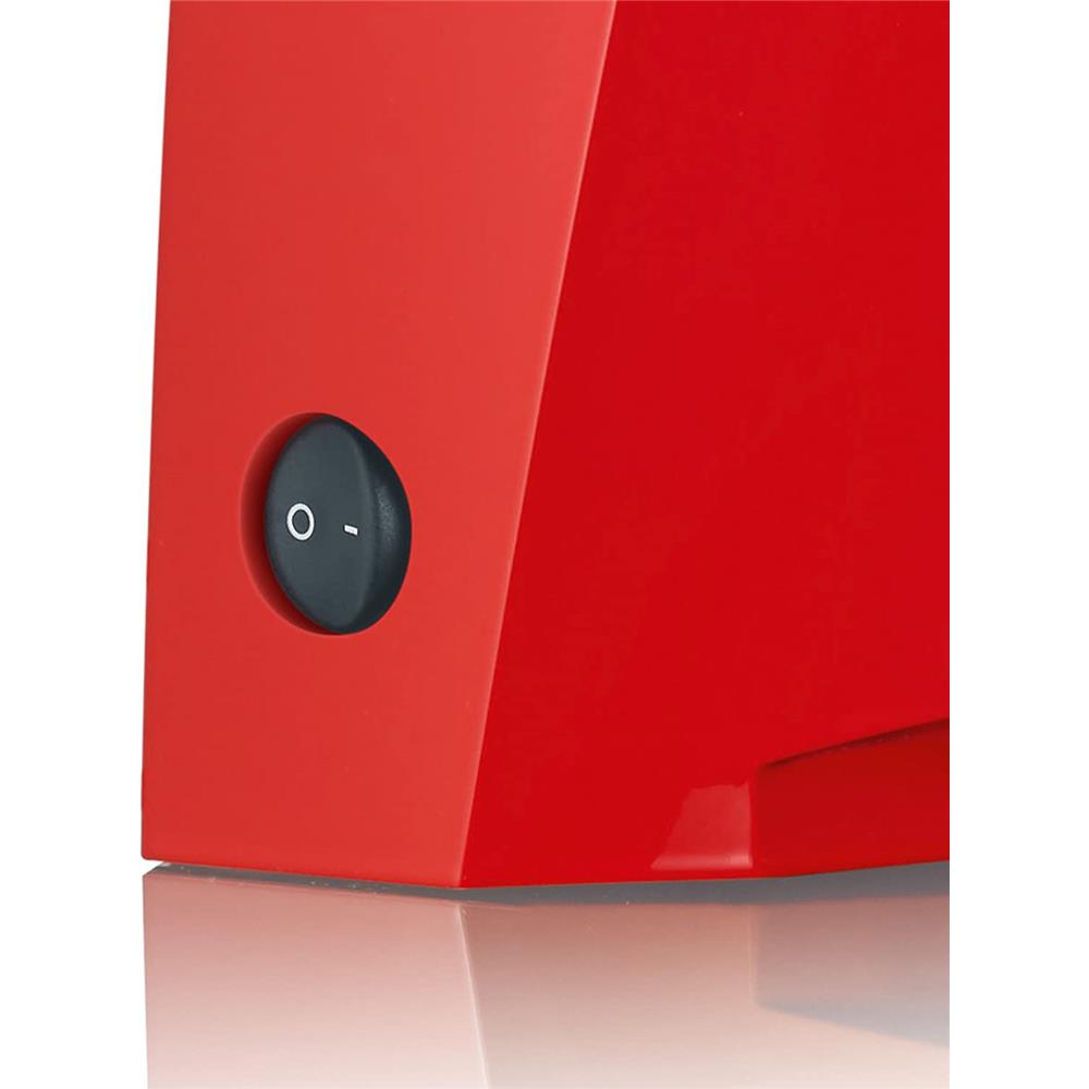 GRAEF SKS 100 Allesschneider Rot Wellenschliffmesser Edelstahl Metall kompakt inkl. MiniSlice