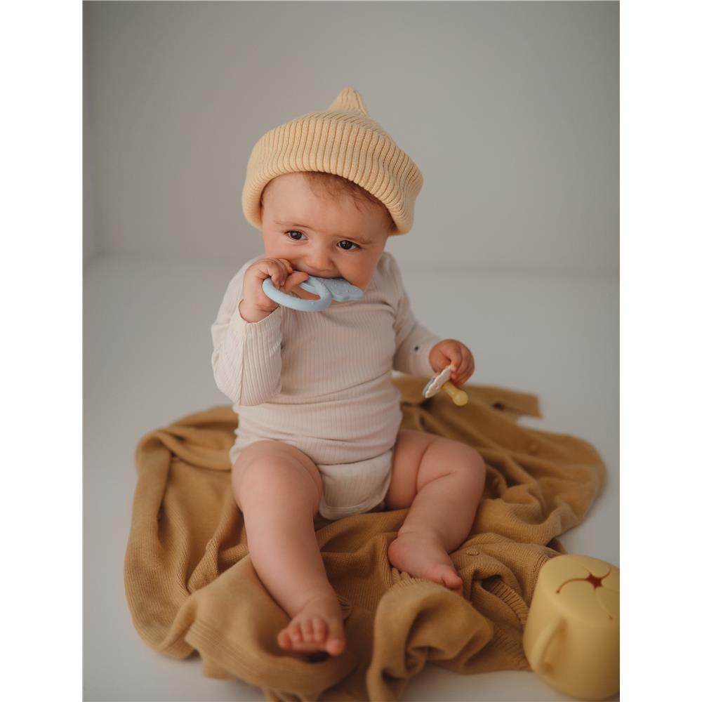 Mushie Beißring Koala, Grau, aus Silikon, BPA-frei