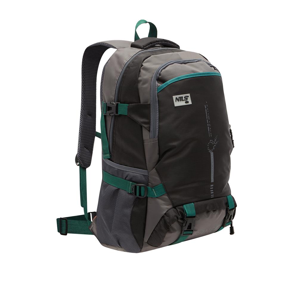 NILS CAMP Trekkingrucksack Range 45L Schwarz - Outdoor Rucksack Wandern Camping