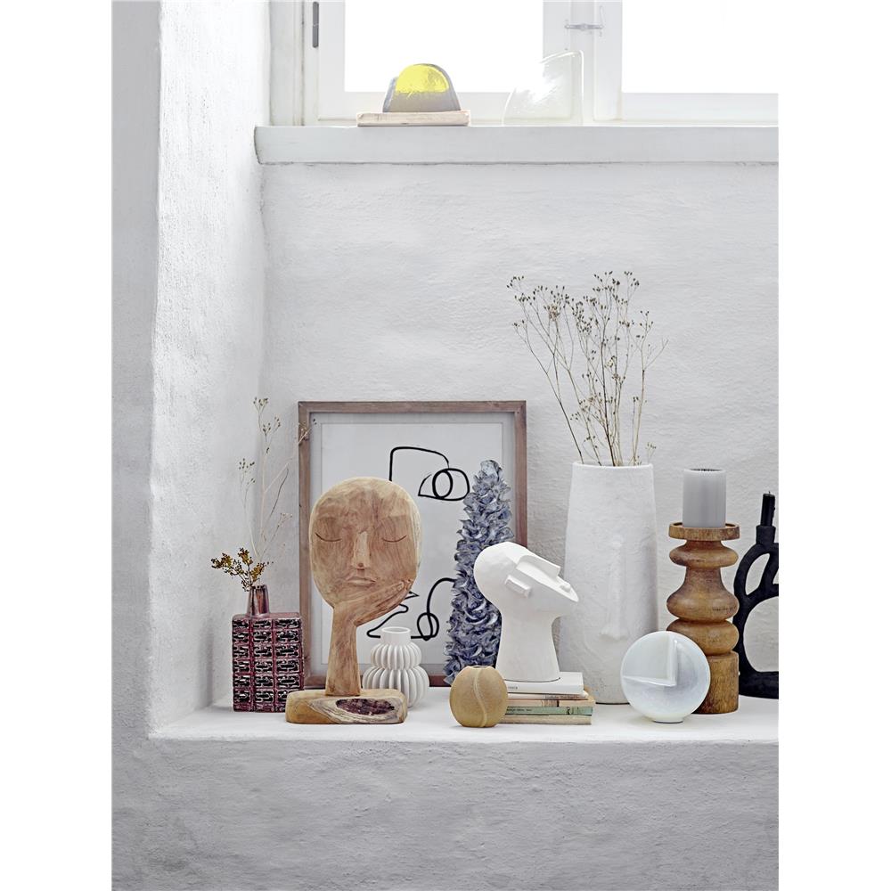 Bloomingville Berican Dekovase Weiß Terrakotta 19,5 x 40 x 17,5 cm Blumenvase