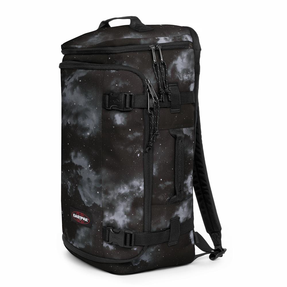 Eastpak CARRY PACK, Reiserucksack, Clouds Black (schwarz), 30L, Reisetasche mit Flaschenhalter und Laptopfach