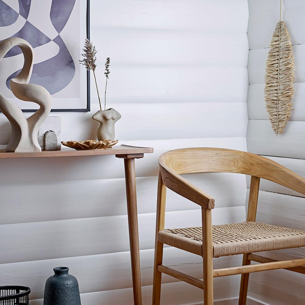 Bloomingville Berhan Dekofigur Skulptur Steingut Natur 40,5 cm Statement-Dekoobjekt