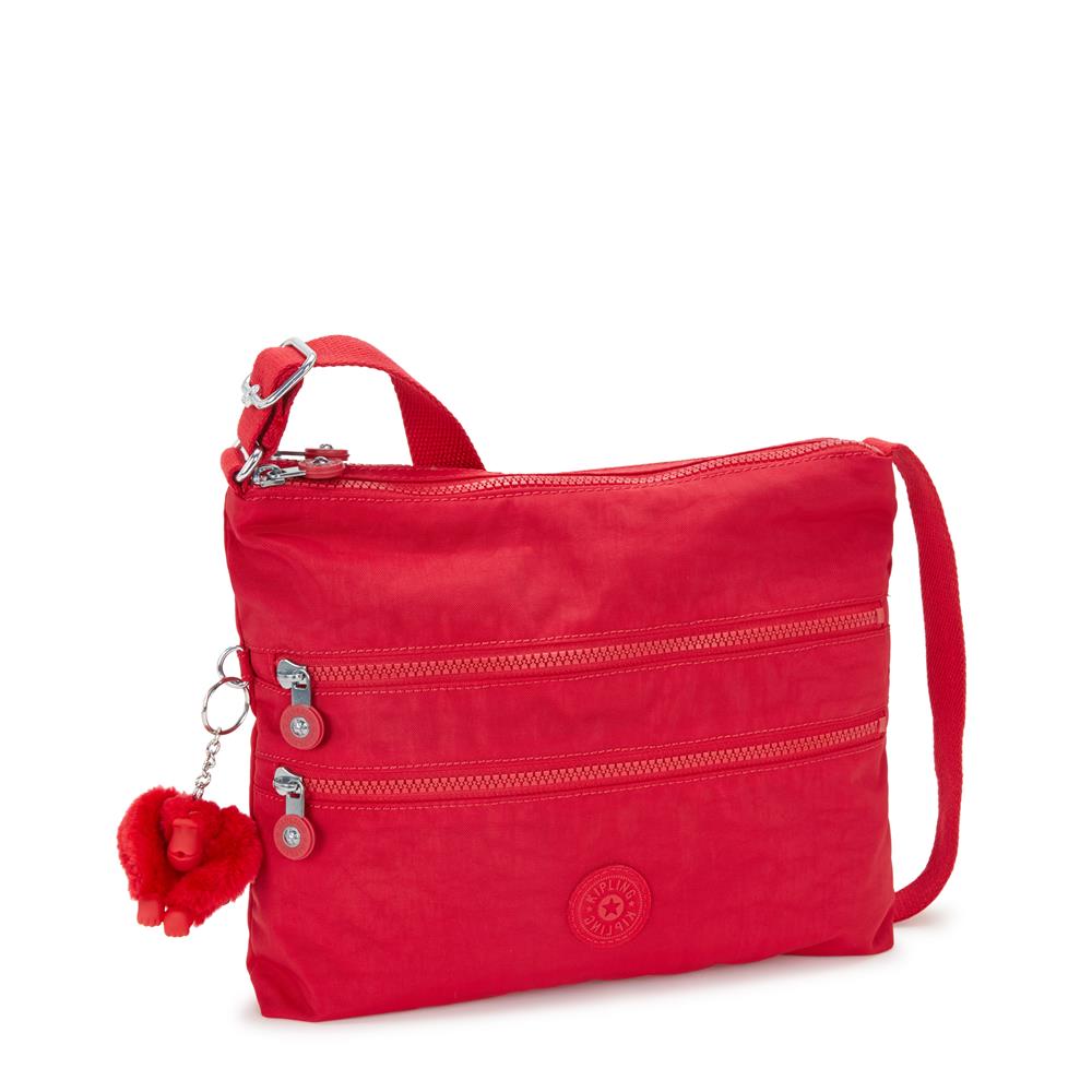 Kipling ALVAR, Mittelgroße Umhängetasche, Red Rouge (rot), 5L, Schultertasche