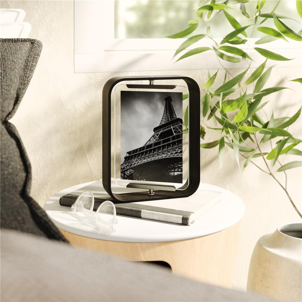 Umbra Bellwood Tischbilderrahmen, zweiseitiger Bilderrahmen in Schwarz