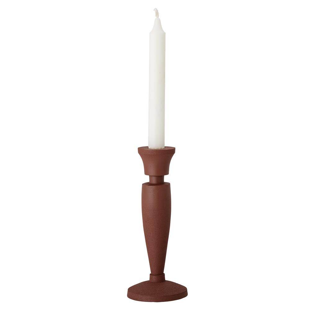 Bloomingville Isel Kerzenhalter, Braun, Aluminium, D8,5xH21 cm, dänisches Design