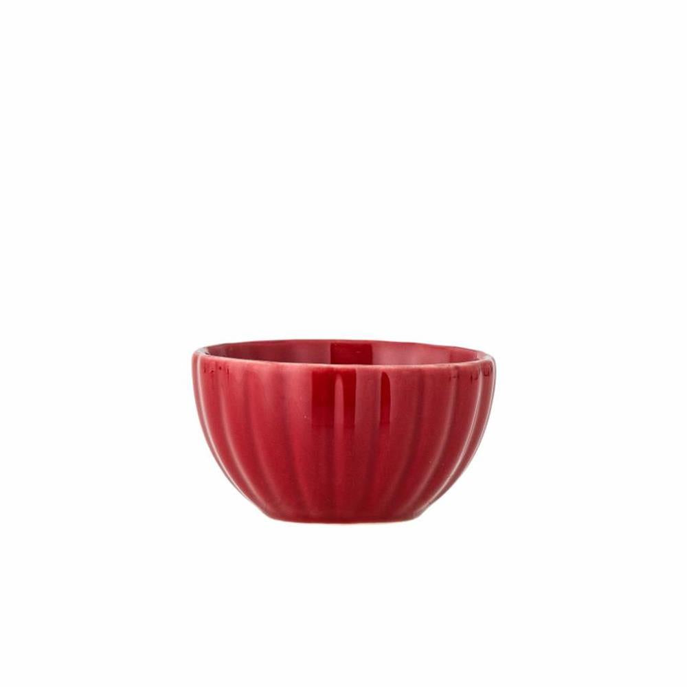 Bloomingville Latina Schale, Rot, Steingut, 165 ml, dänisches Design