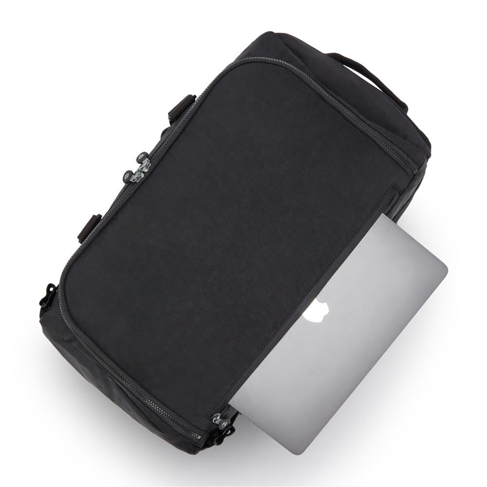 Kipling JONIS S, Kleiner umwandelbarer Rucksack, Black Noir (schwarz), 32L, Sporttasche