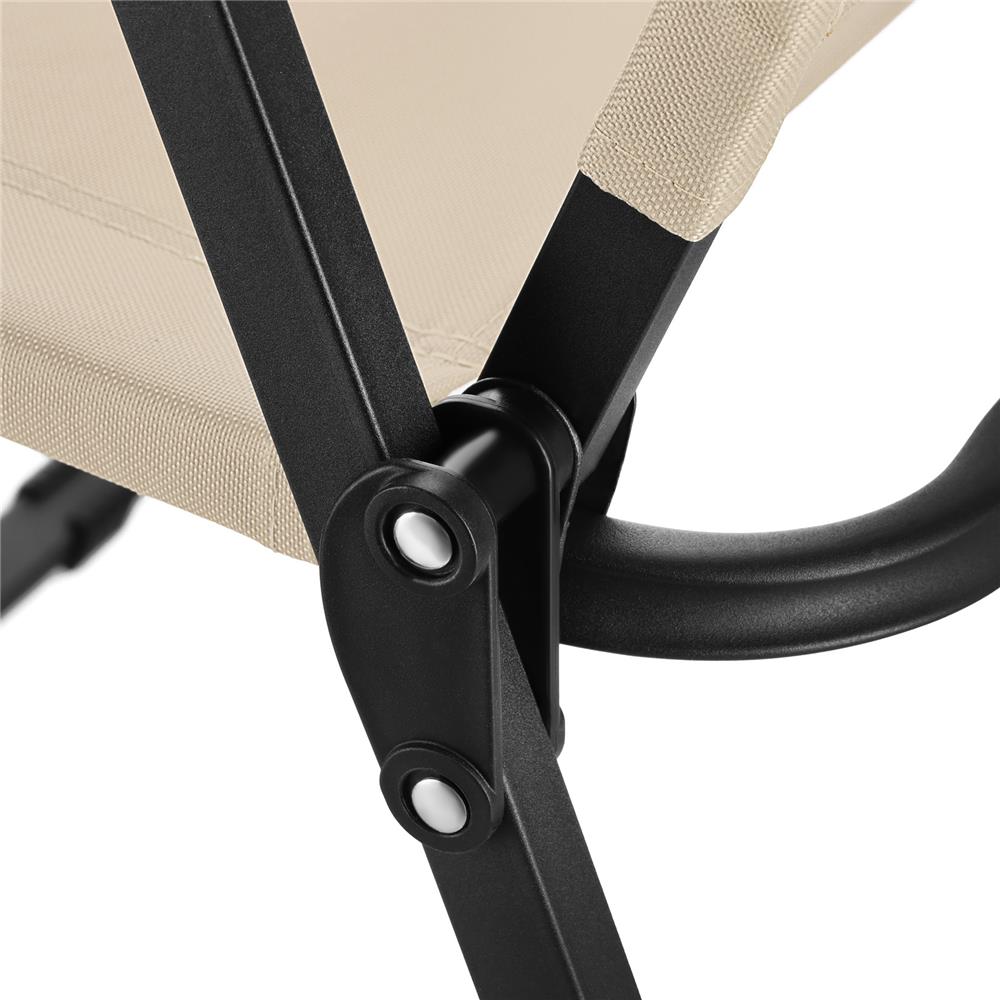 NILS CAMP Klappstuhl – faltbarer Campingstuhl für Garten & Outdoor, beige