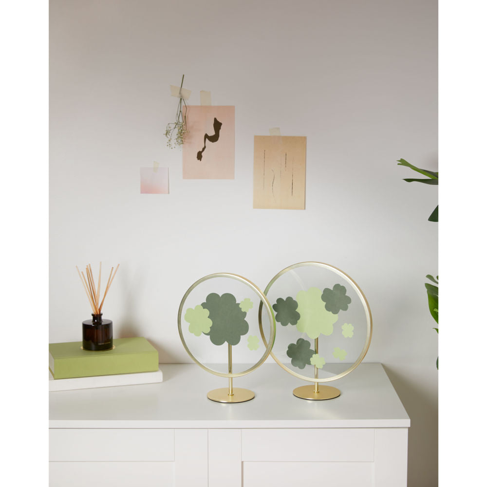 Umbra Infinity Bilderrahmen Messing Stahl Glas 27 x 22 x 10 cm Rund