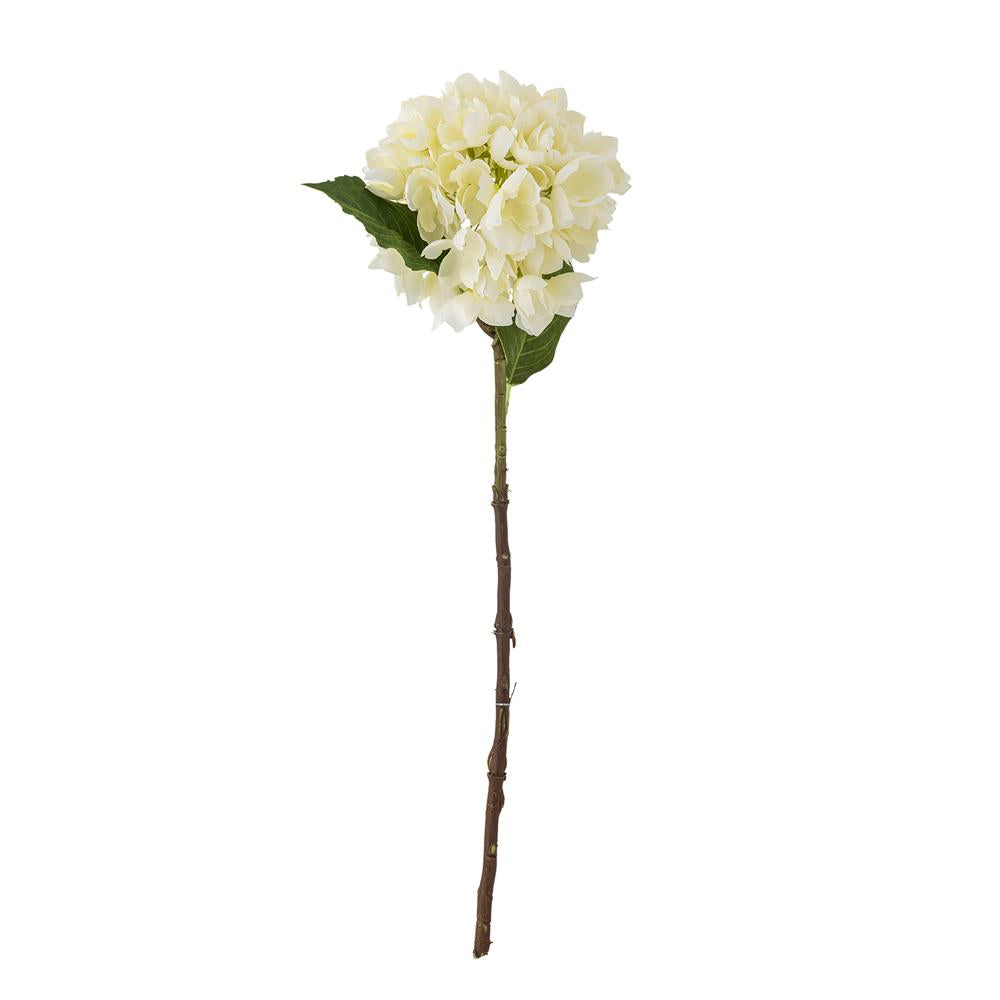 Bloomingville Hydrangea Hortensie Kunstblume Weiß Stiel 56 cm