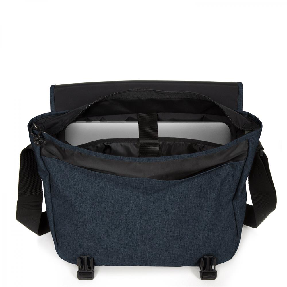 Eastpak DELEGATE +, Umhängetasche, Triple Denim (blau), 20L, Laptoptasche, Messenger-Tasche