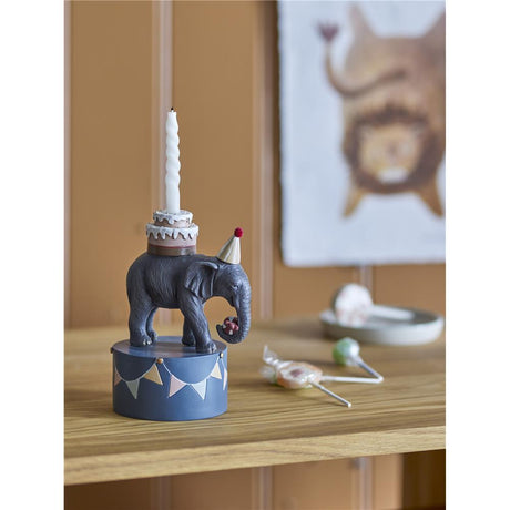 Bloomingville MINI Flor Kerzenständer, Zirkus, Elefant, Geburtstagsdekoration für Kindergeburtstag