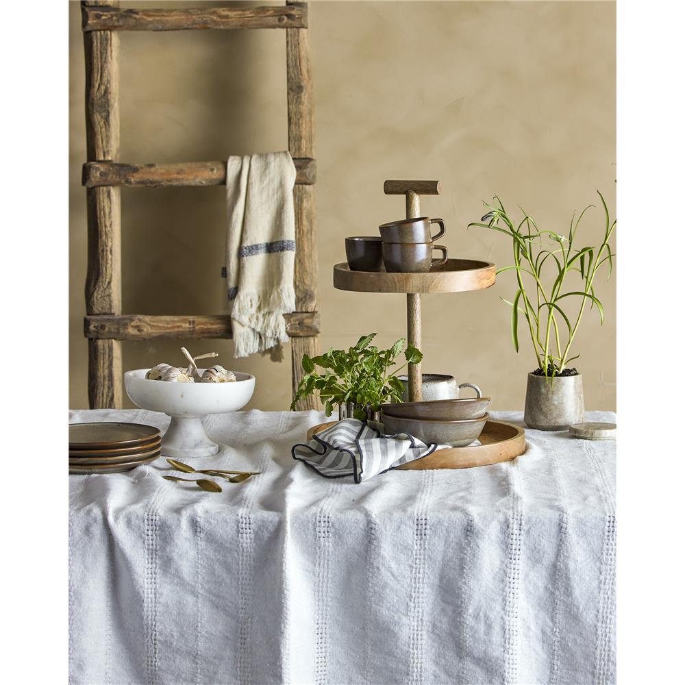 Bloomingville Eris Schale mit Fuß Marmor Weiß 20,5 x 11,5 cm