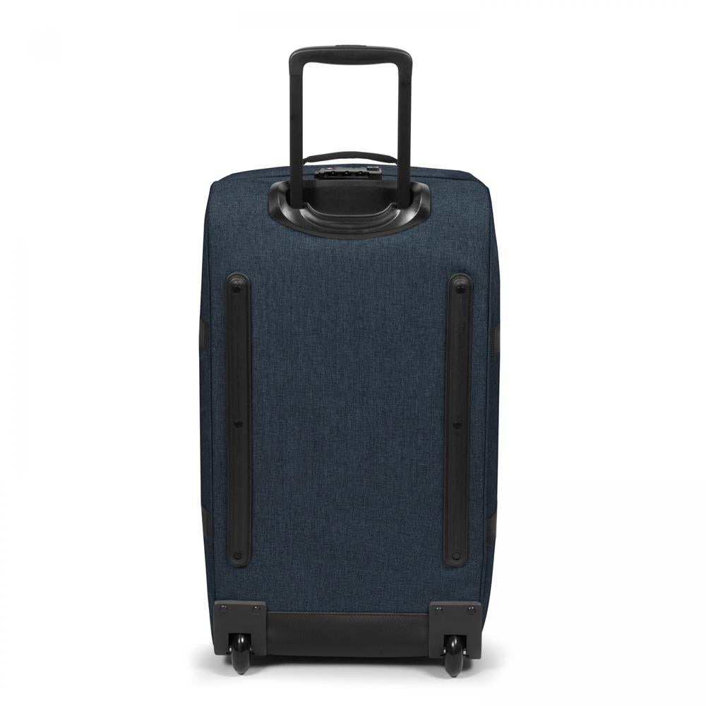 Eastpak TRANVERZ M, Reisetrolley, Triple Denim (blau), 78L, Rollkoffer mit 2 Rädern und TSA-Schloss