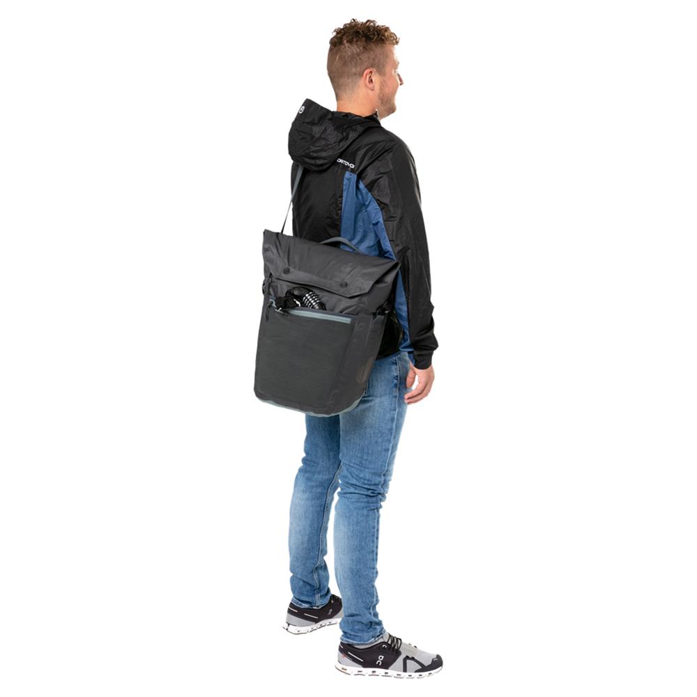 deuter Mainhattan, Fahrradtasche, graphite-shale (grau), 17L+10L, mit Bagfix-Halterung und Laptopfach