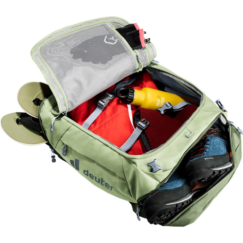 Deuter Duffel Pro 40, Reisetasche, mineral-grove (grün), auch als Rucksack tragbar