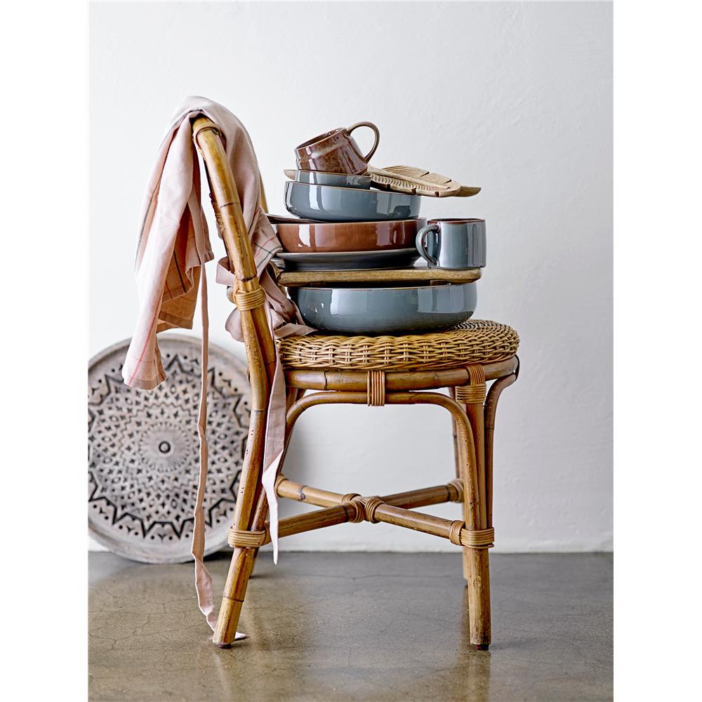 Bloomingville Pixie Servierschüssel, Grün, 24cm, Steingut, dänisches Design