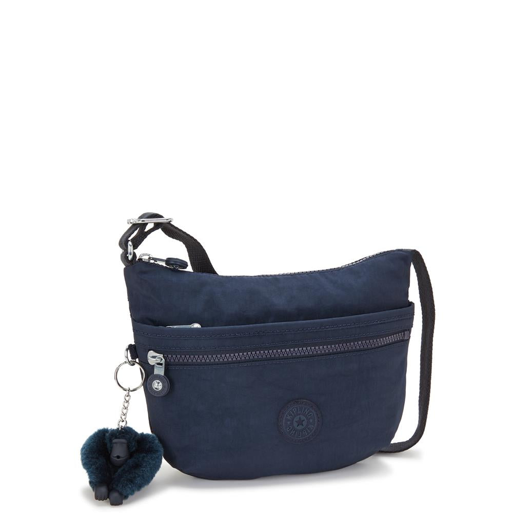 Kipling ARTO S, Kleine Umhängetasche, Blue Bleu 2 (blau), Schultertasche mit Reißverschluss