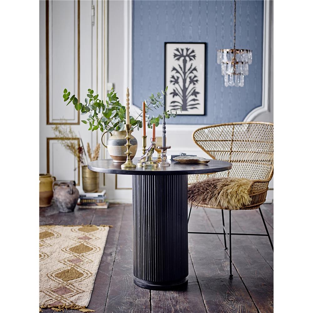 Bloomingville Joslyn Kerzenhalter, Grau, Glas, 8,5x11,5 cm, dänisches Design