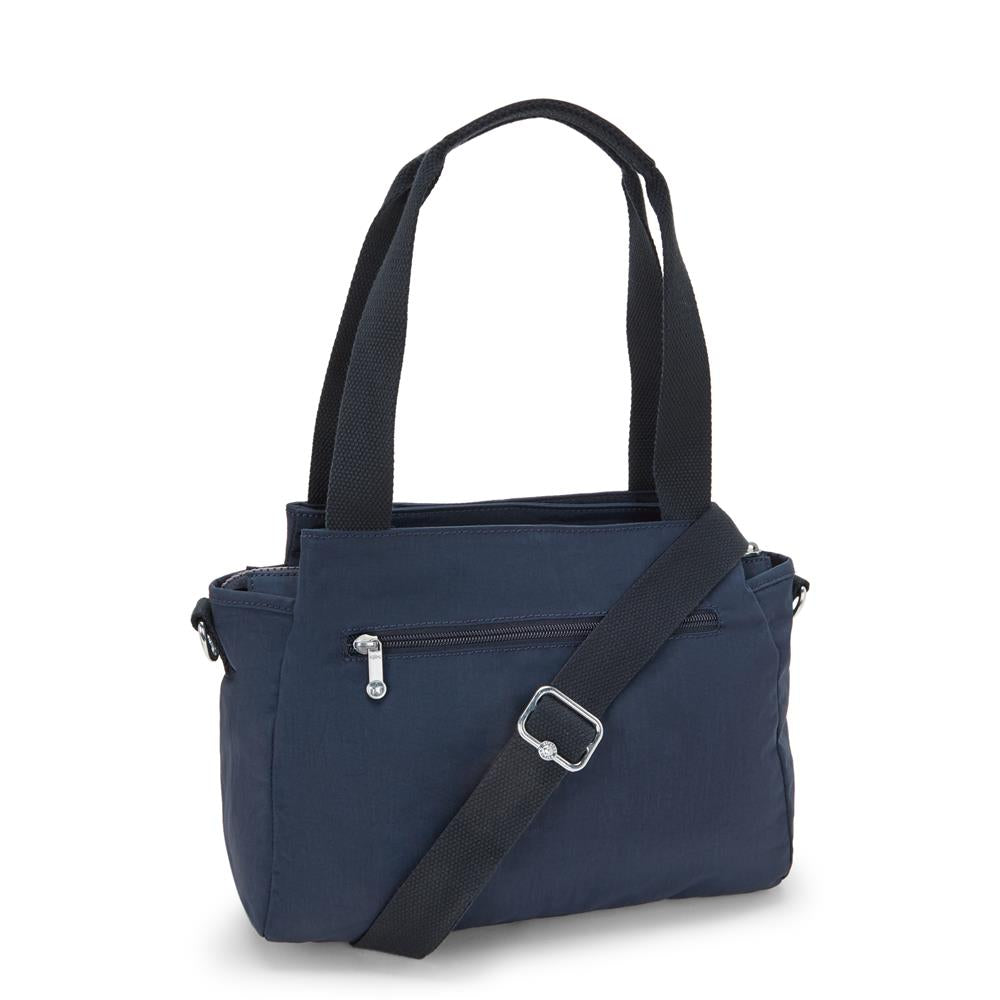 Kipling ELYSIA, mittelgroße Schultertasche, Blue Bleu 2 (blau), Umhängetasche mit vielen Fächern
