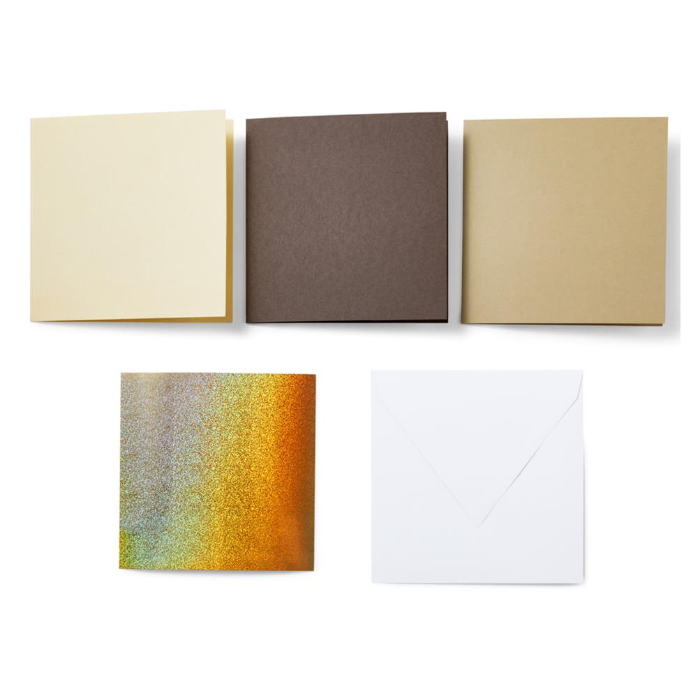 Cricut Cutaway Cards Neutral S40 Klebekarten mit Hintergrundblätter 14 Stück