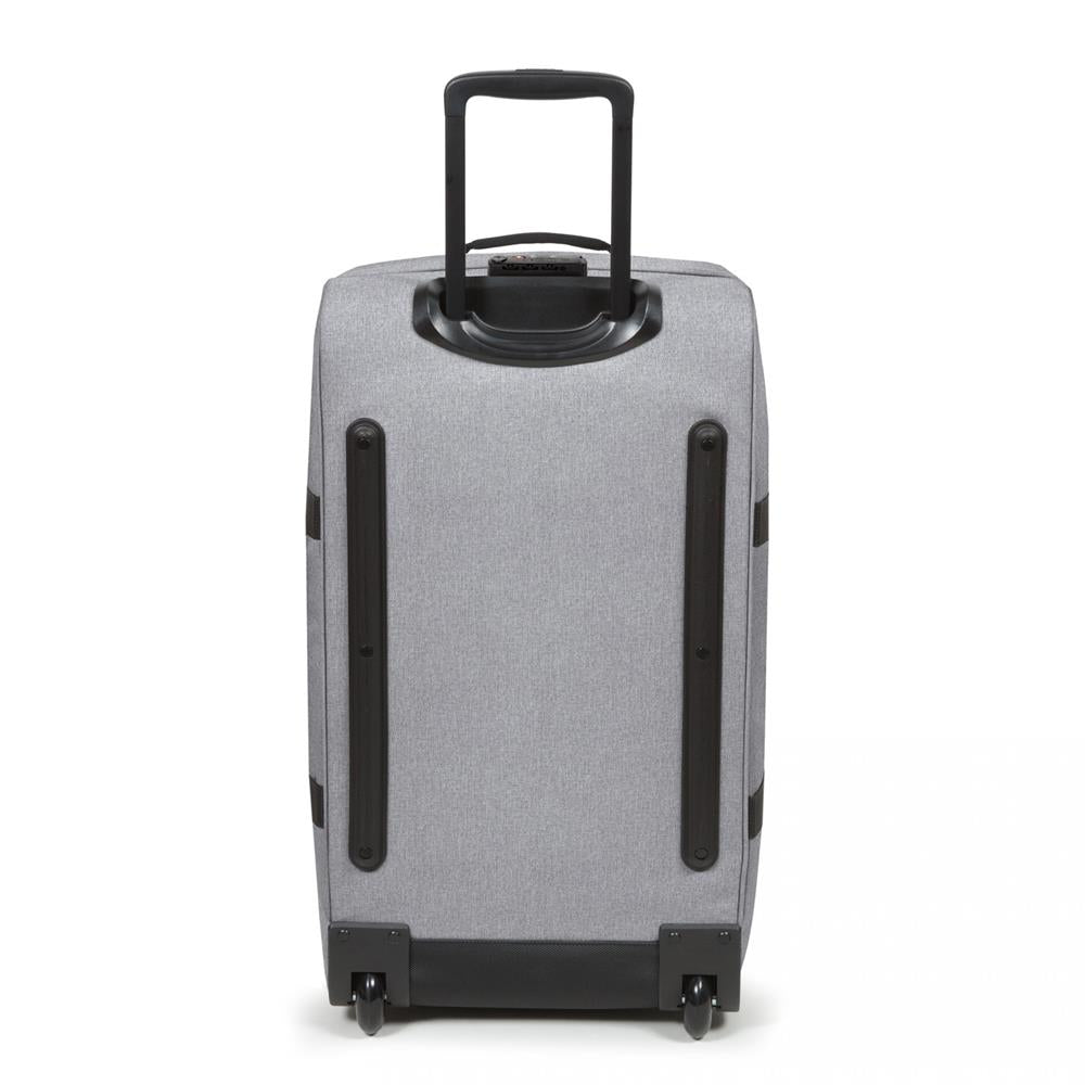 Eastpak TRANVERZ M, Reisetrolley, Sunday Grey (grau), 78L, Rollkoffer mit 2 Rädern und TSA-Schloss