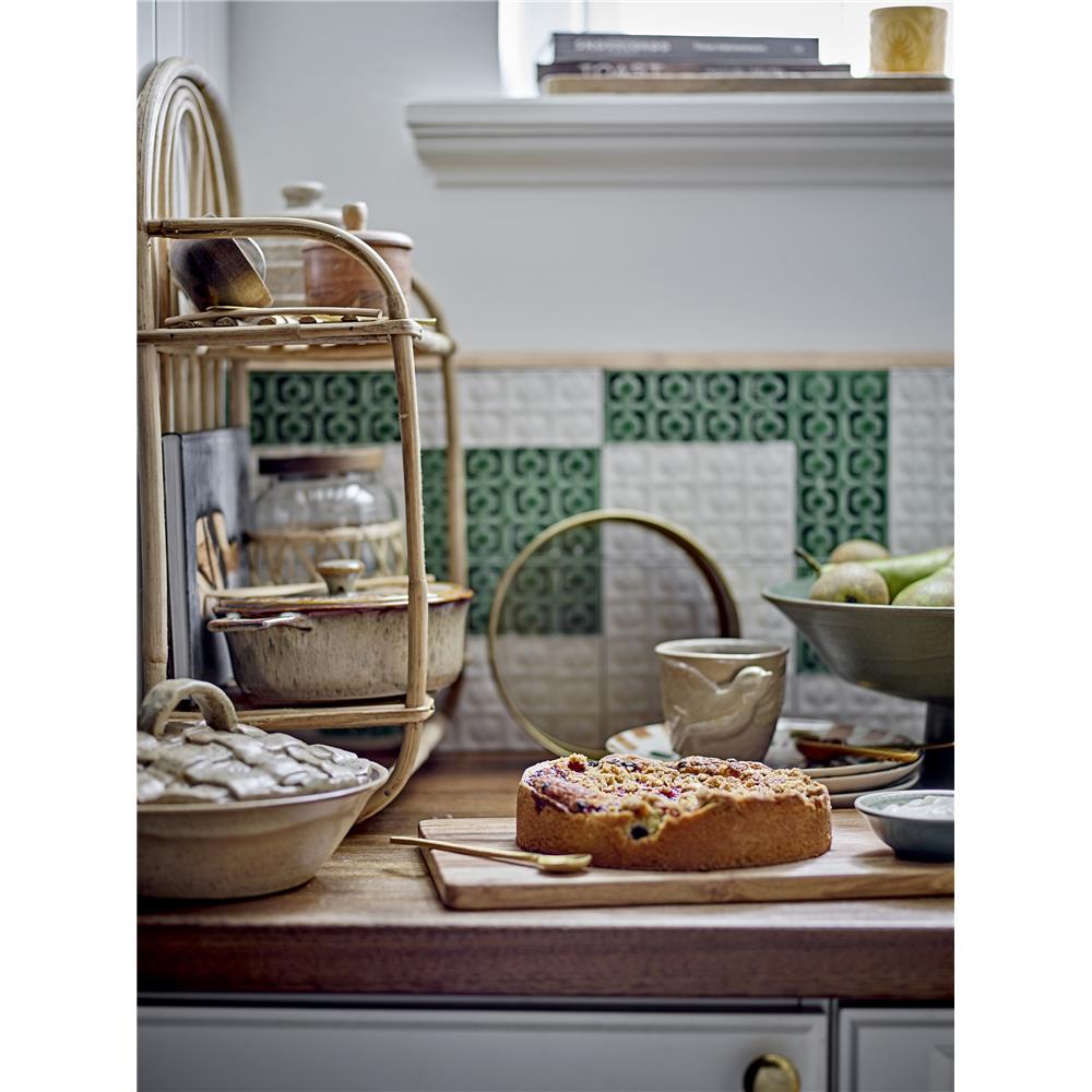 Bloomingville Alice dekoratives Regal aus Schilfrohr in Naturfarben, dänisches Design