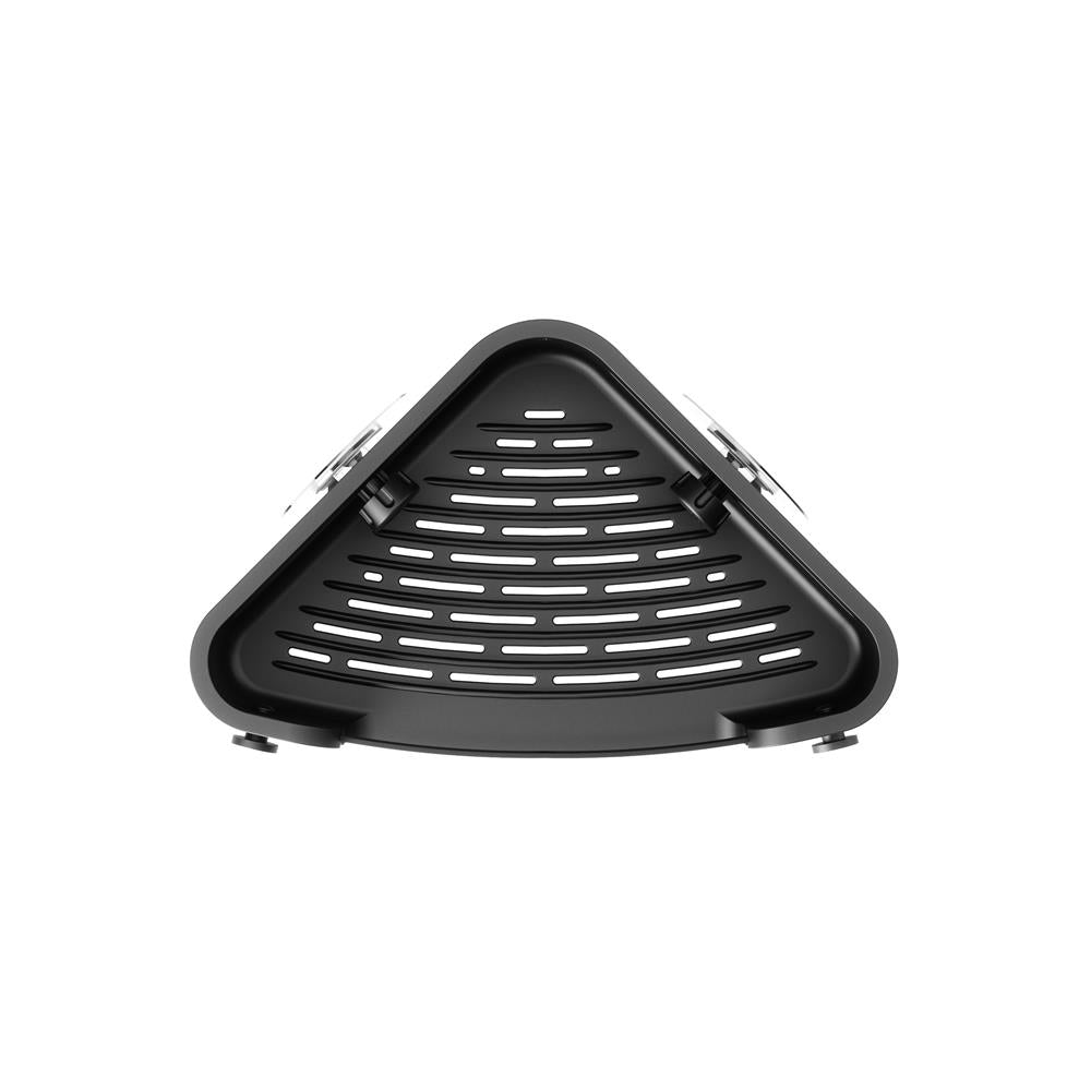 Umbra Flex Eckduschablage zum Kleben, in Schwarz, Rostfreies Eckduschregal, ohne Bohren