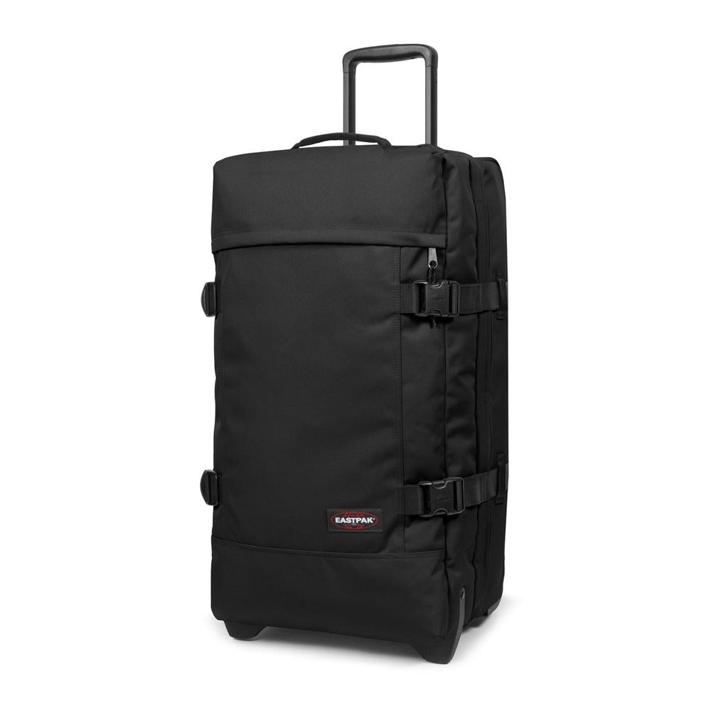 Eastpak TRANVERZ M, Reisetrolley, Black (schwarz), 78L, Rollkoffer mit 2 Rädern und TSA-Schloss