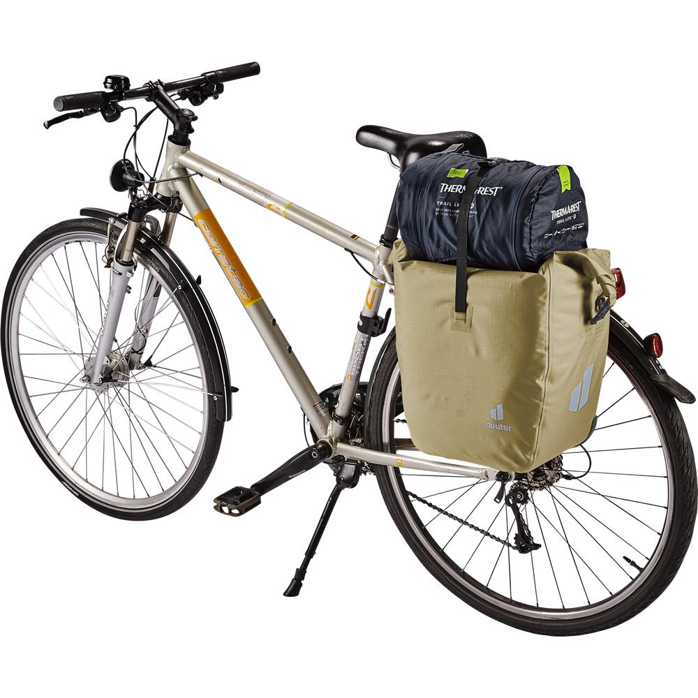 deuter Weybridge, Fahrradtasche, desert (beige), 25L+5L, mit Bagfix-Halterung