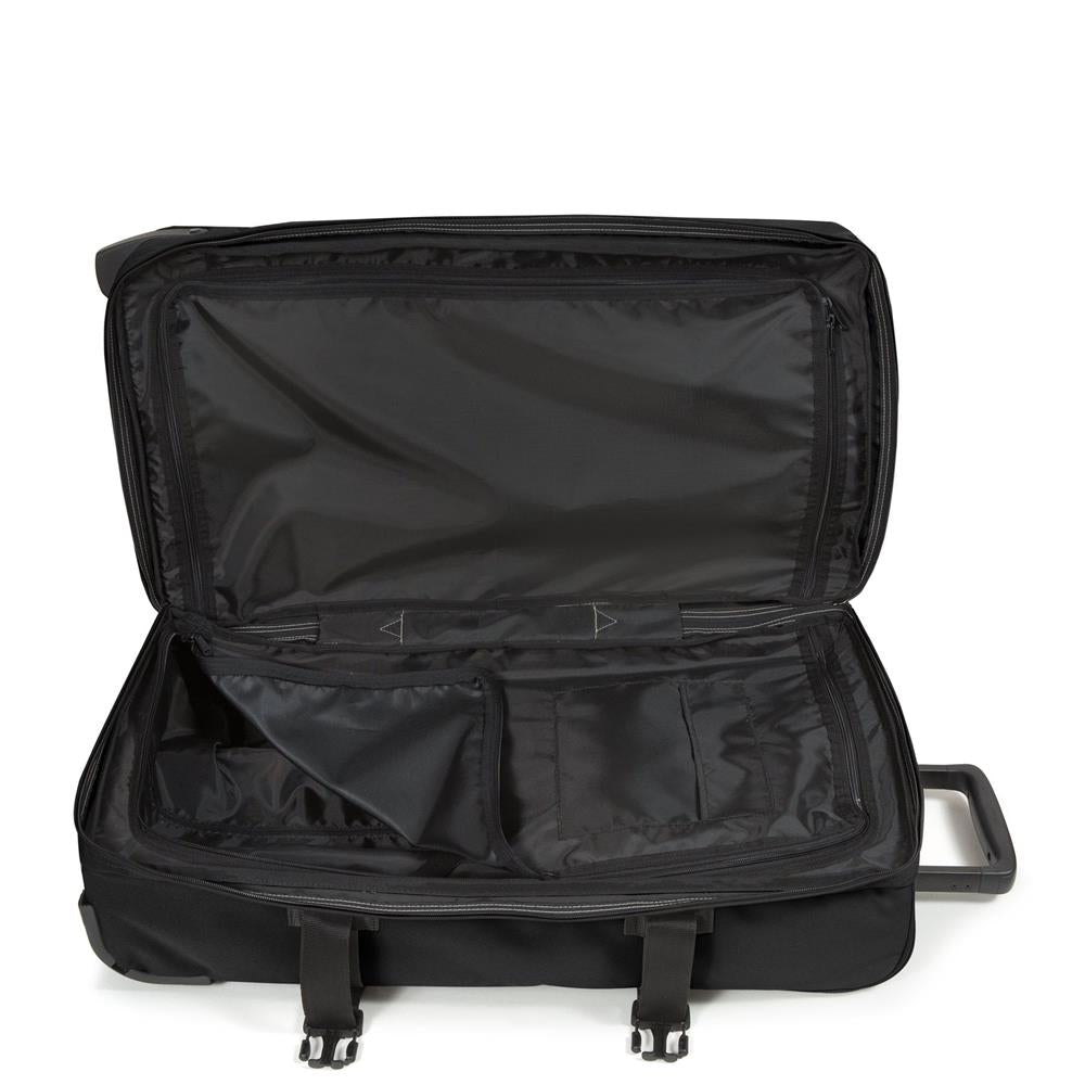 Eastpak TRANVERZ M, Reisetrolley, Black (schwarz), 78L, Rollkoffer mit 2 Rädern und TSA-Schloss