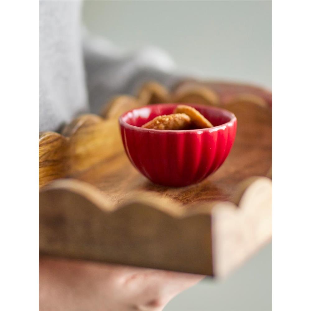 Bloomingville Latina Schale, Rot, Steingut, 165 ml, dänisches Design