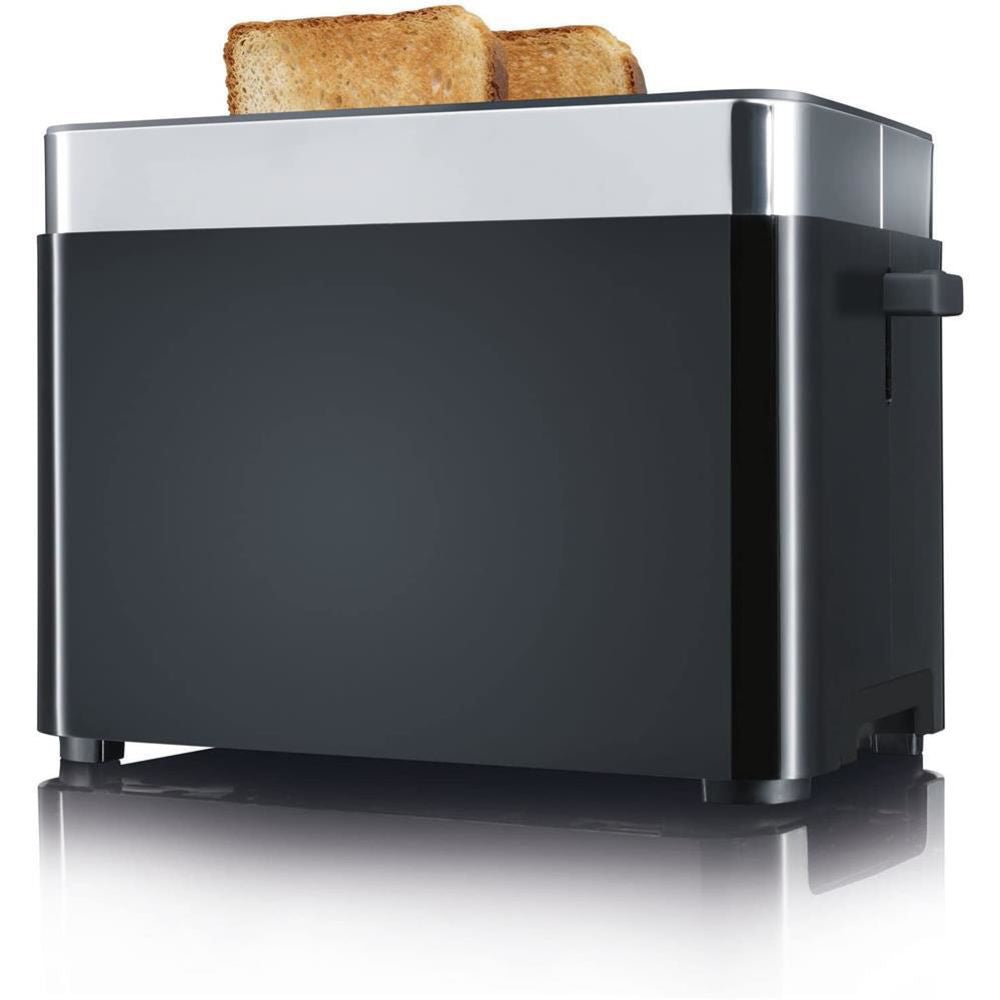 Graef TO62 2-Scheiben-Toaster Schwarz Brötchenaufsatz Auftaufunktion wärmeisoliertes Gehäuse