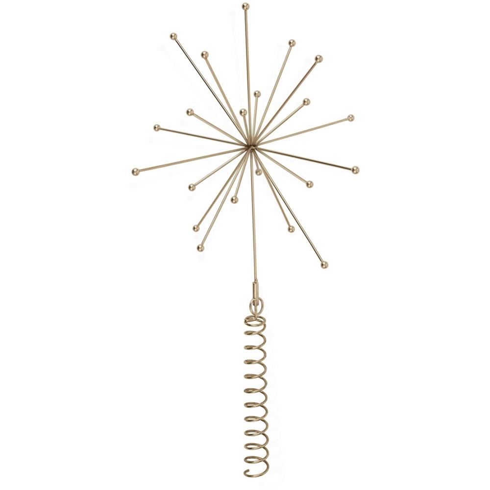 OYOY Pearl Christbaumspitze – Stern aus vermessingtem Edelstahl, abnehmbar