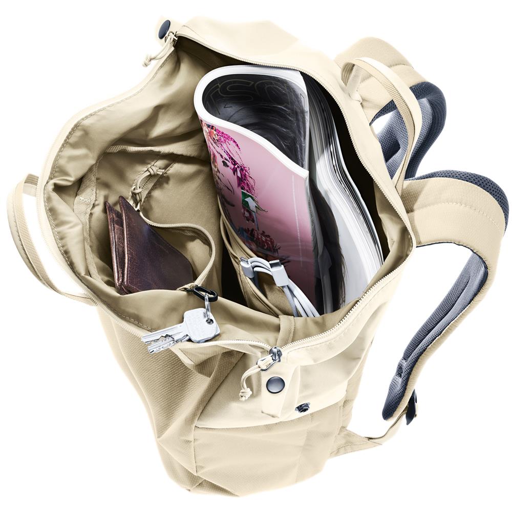 deuter Vista, Rucksack, desert-bone (beige), 18L, Toploader mit Reißverschluss