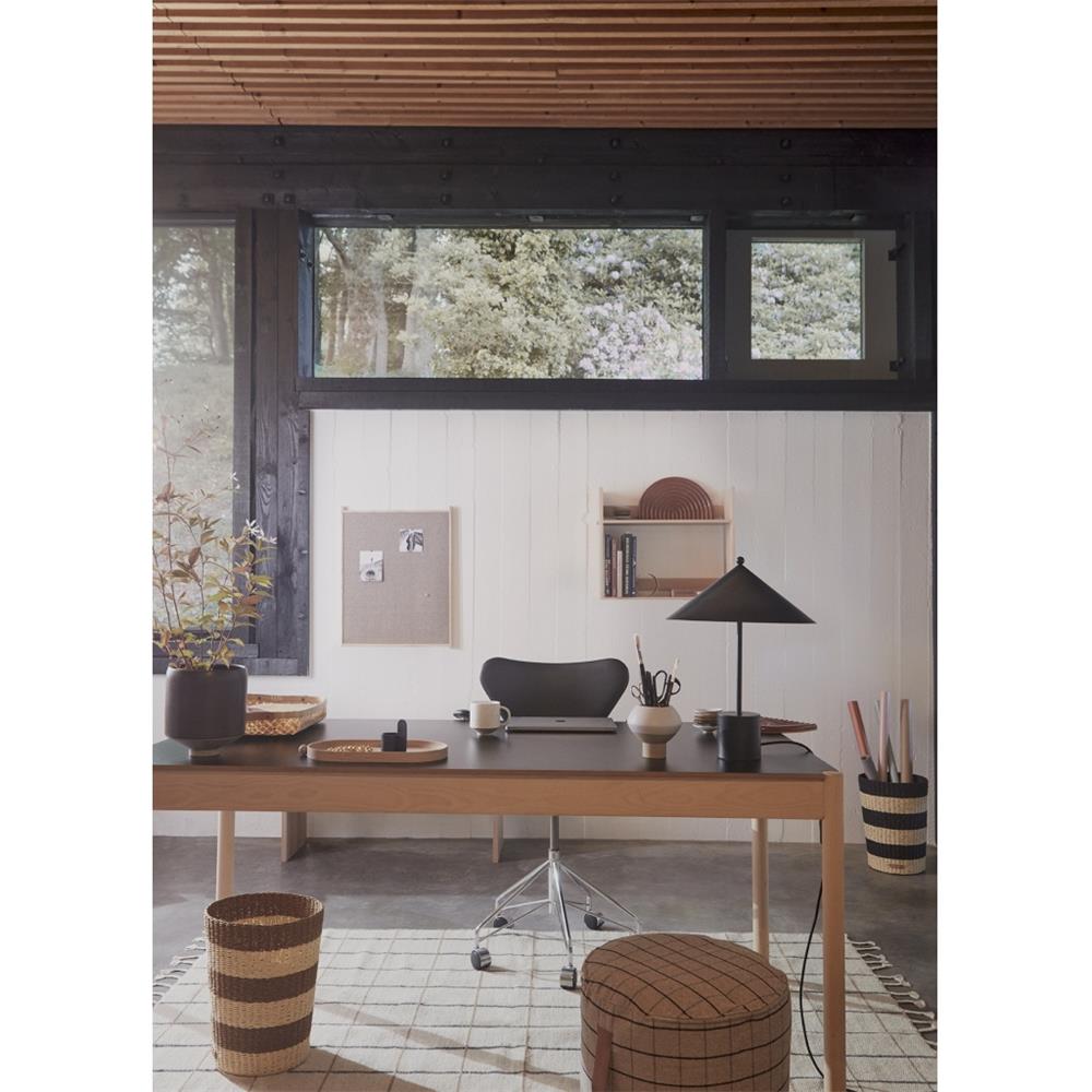 OYOY Regenbogen Tablett 34 x 21 cm Keramik Braun Dekoration Untersetzer